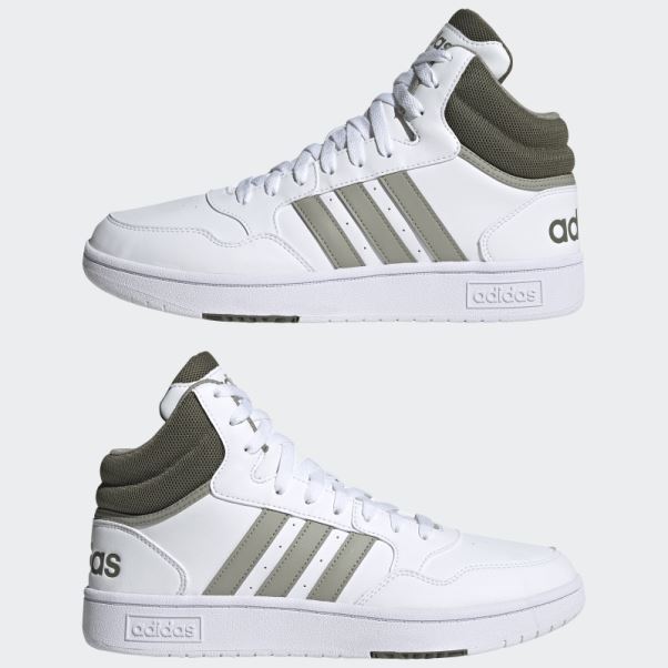 Hoops 3.0 Mid Classic Vintage Chaussures Blanc Adidas