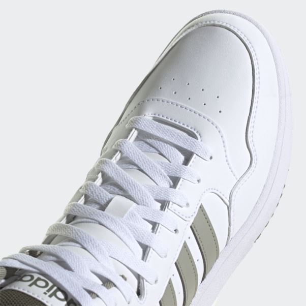 Hoops 3.0 Mid Classic Vintage Chaussures Blanc Adidas