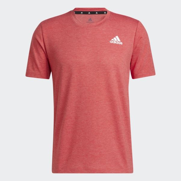 Adidas Scarlet Mel Aeroready Conçu Pour Déplacer T-shirt De Sport Chiné