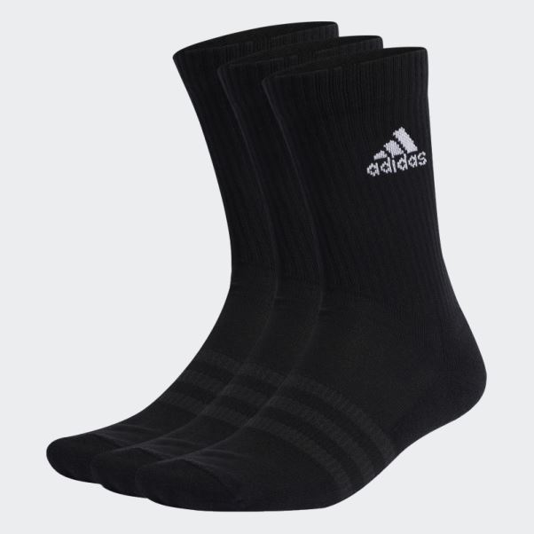 Chaussettes Matelassées Adidas élégantes 3 Paires Noires