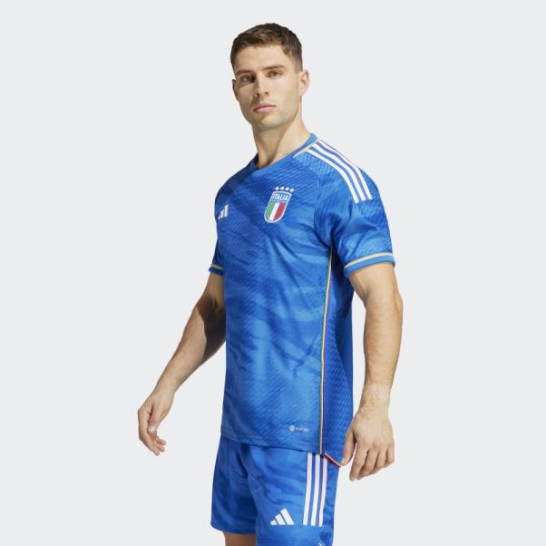 Adidas Maillot Italy 23 Home Authentique Bleu