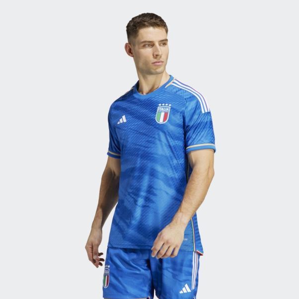 Maillot Adidas Italy 23 Home Authentique Bleu