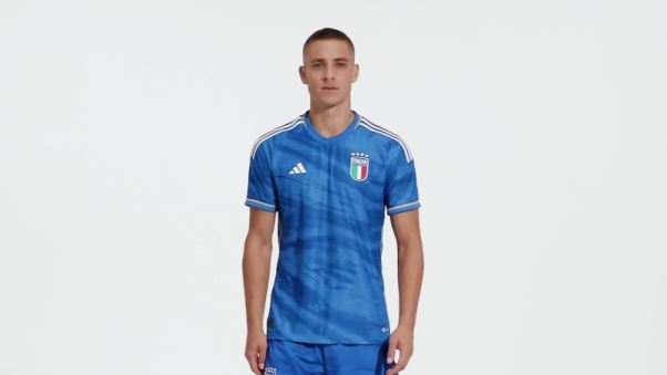 Maillot Adidas Italy 23 Home Authentique Bleu
