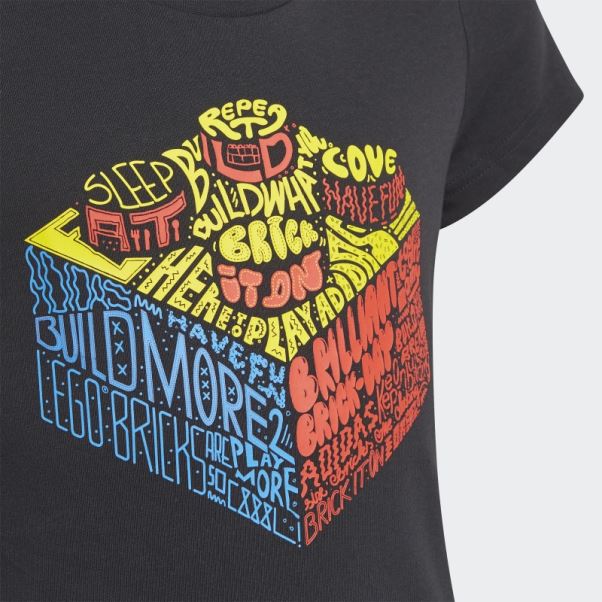 T-shirt Graphique Adidas X Lego Noir