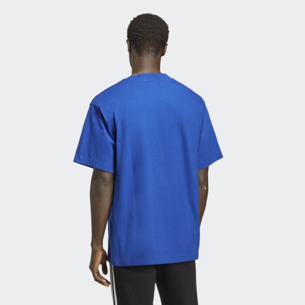 Tee Shirt Adicolor Contempo Adidas Bleu