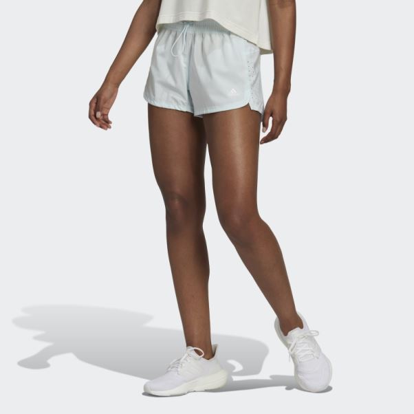 Short Pacer Perforé Adidas Bleu