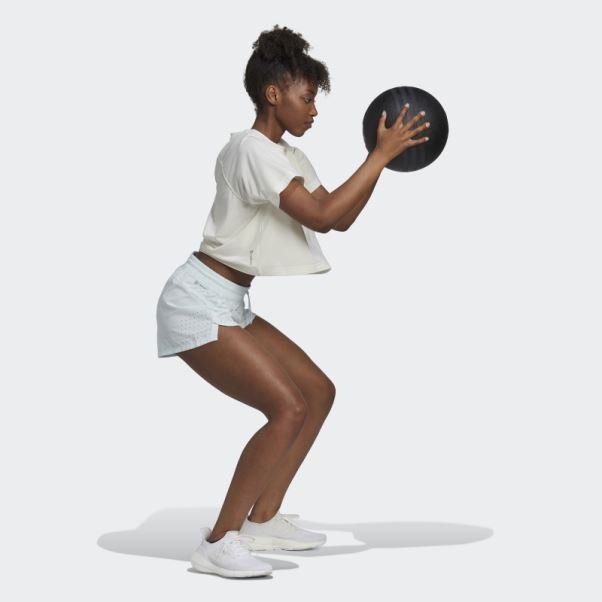 Short Pacer Perforé Adidas Bleu