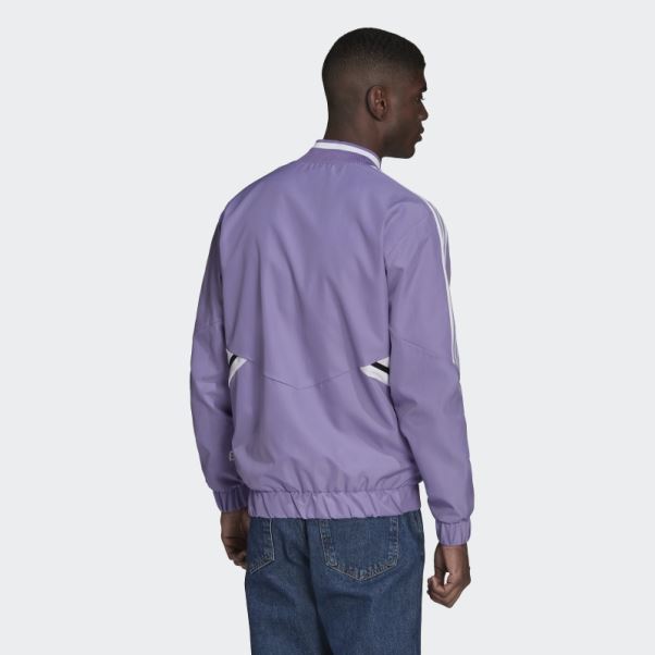 Veste Hymne Du Real Madrid Adidas Lilas