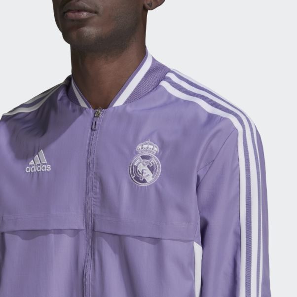Veste Hymne Du Real Madrid Adidas Lilas