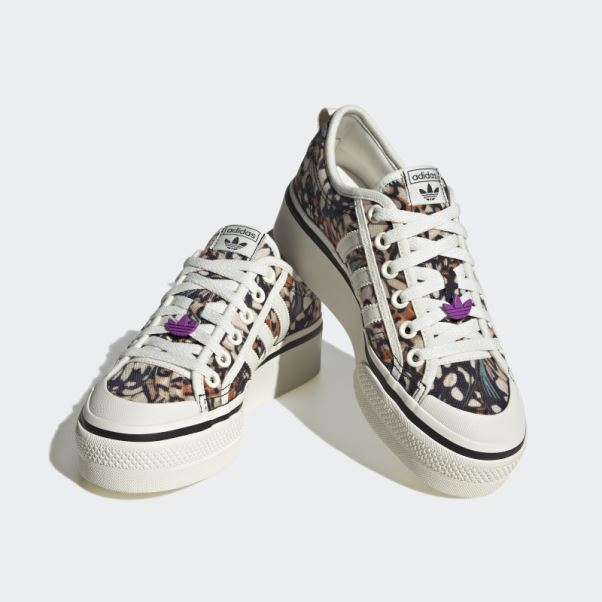 Adidas Nizza Plate-forme Chaussures Choc Violet