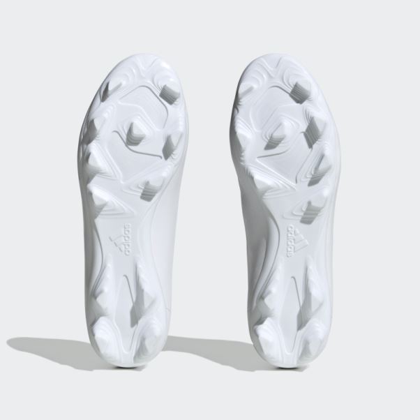 Adidas Predator Precision.4 Chaussures De Football Pour Terrain Souple Blanc