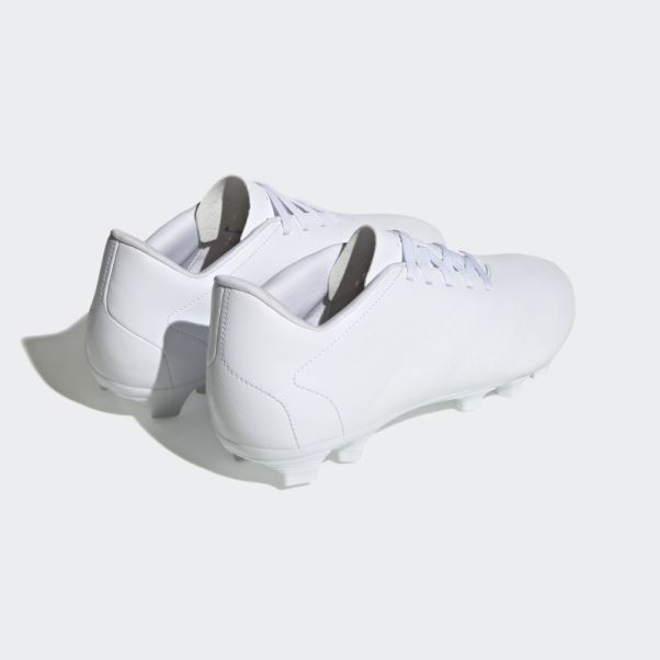 Adidas Predator Precision.4 Chaussures De Football Pour Terrain Souple Blanc