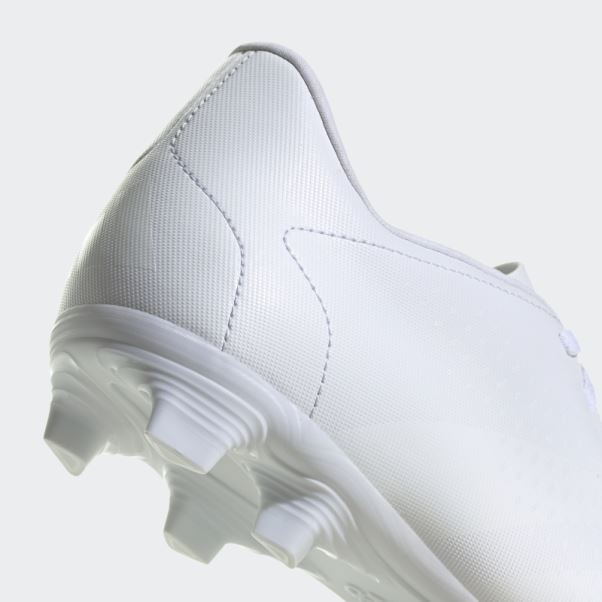 Adidas Predator Precision.4 Chaussures De Football Pour Terrain Souple Blanc