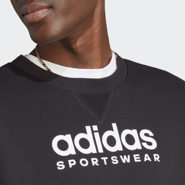 Sweat Graphique Polaire All Szn Noir Adidas