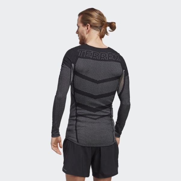 Tee Shirt Manches Longues Terrex Drynamo Noir Adidas