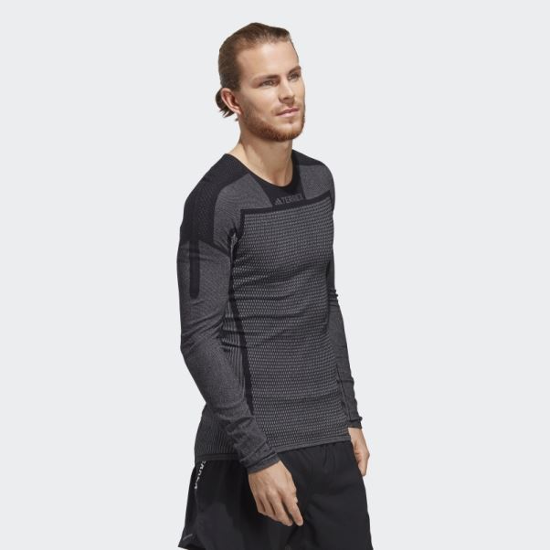 Tee Shirt Manches Longues Terrex Drynamo Noir Adidas