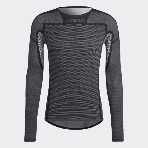 Tee Shirt Manches Longues Terrex Drynamo Noir Adidas
