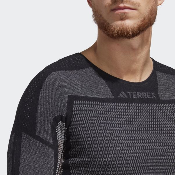 Tee Shirt Manches Longues Terrex Drynamo Noir Adidas