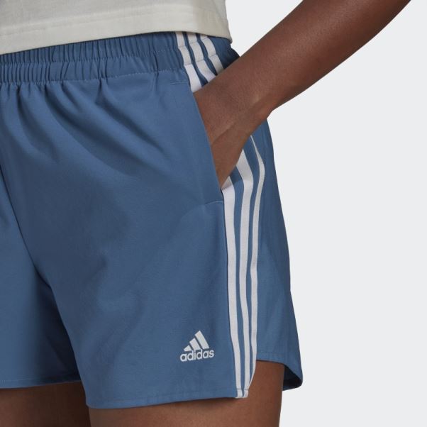 Adidas Altéré Bleu Primeblue Conçu 2 Mouvement Tissé 3 Bandes Sport Shorts