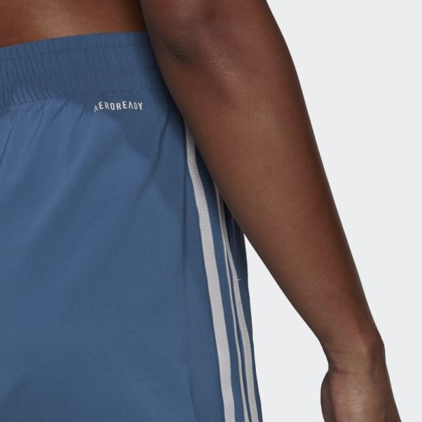 Adidas Altéré Bleu Primeblue Conçu 2 Mouvement Tissé 3 Bandes Sport Shorts