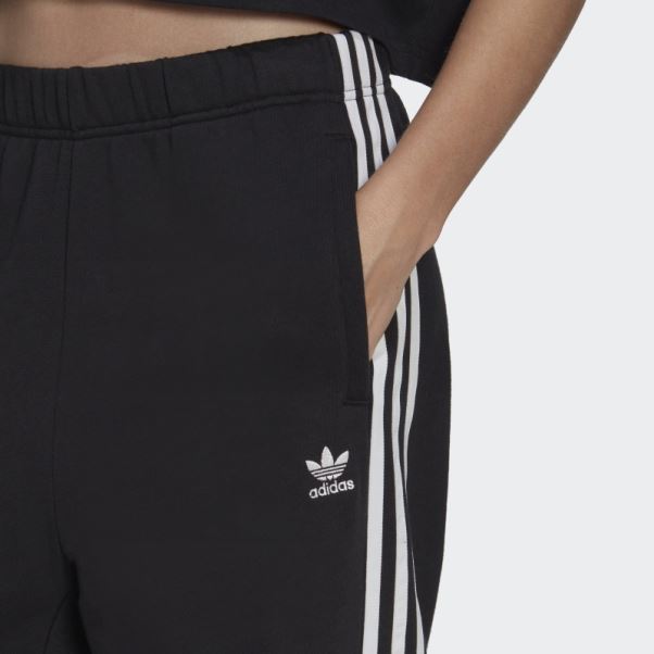 Pantalon Ourlet Ouvert Adidas Noir