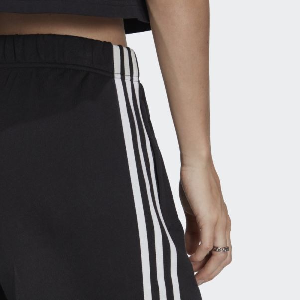 Pantalon Ourlet Ouvert Adidas Noir