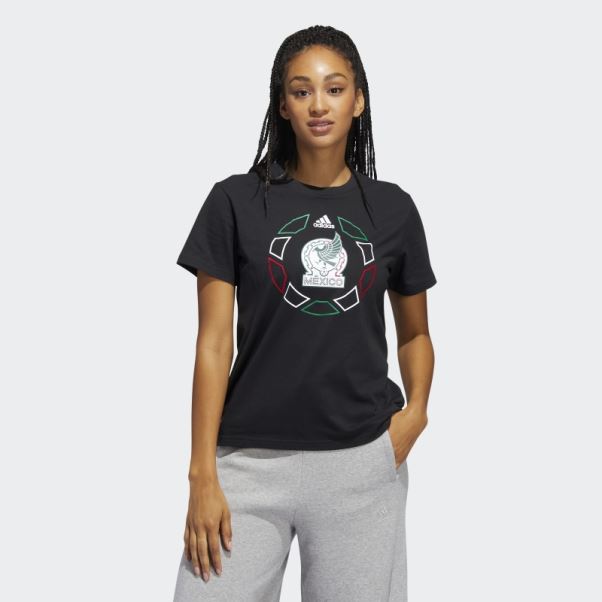 Tee Shirt Coupe Du Monde Mexique Oversize Noir Adidas