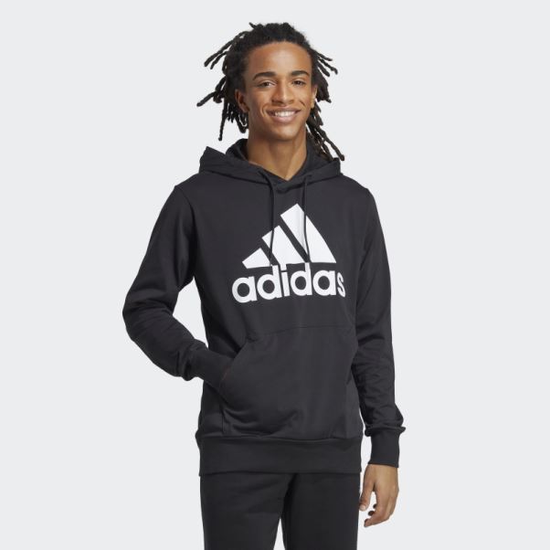 Sweat à Capuche Logo Adidas Essentials Noir
