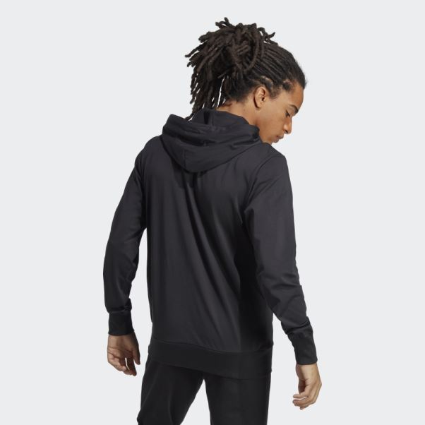 Sweat à Capuche Logo Adidas Essentials Noir