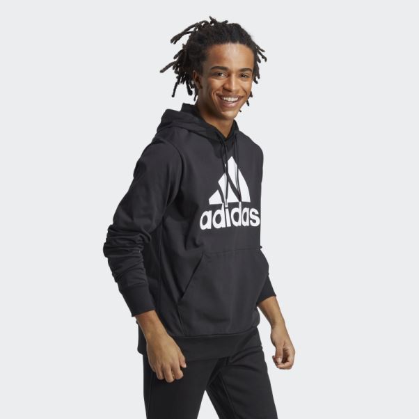 Sweat à Capuche Logo Adidas Essentials Noir