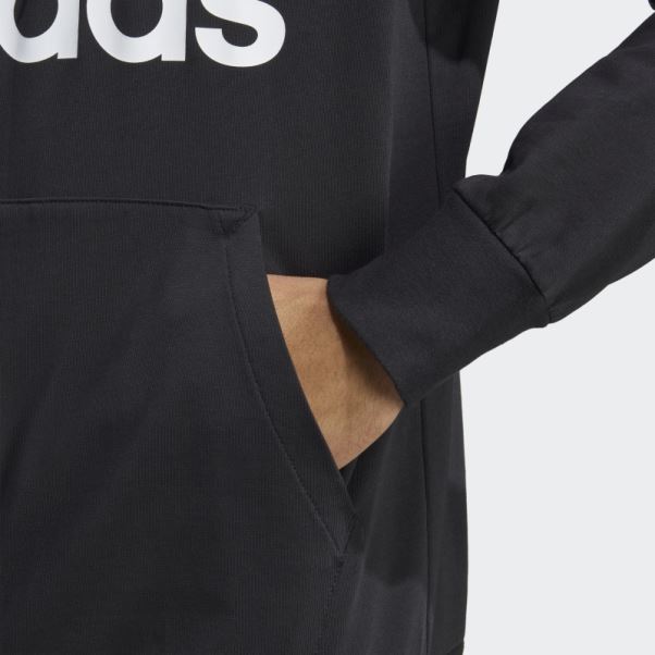 Sweat à Capuche Logo Adidas Essentials Noir