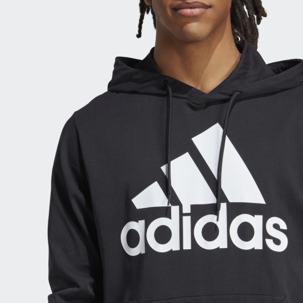 Sweat à Capuche Logo Adidas Essentials Noir
