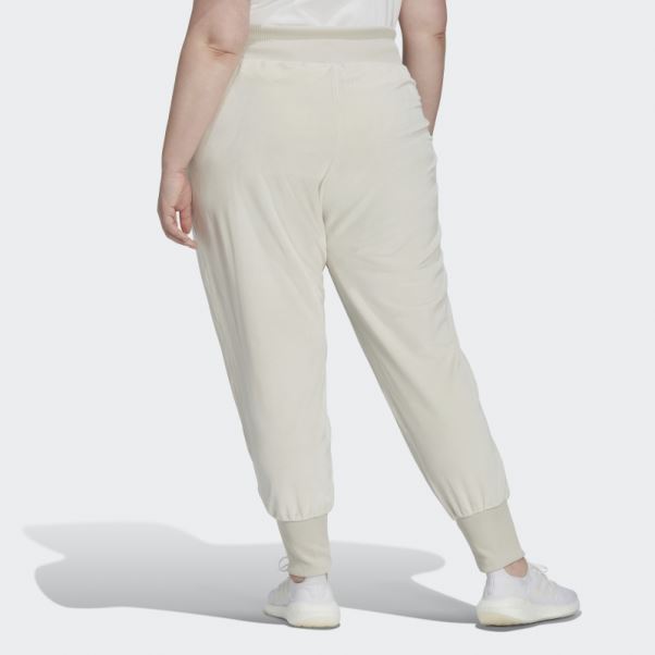Pantalon De Jogging En Velours Confortable Adidas Holidayz En Aluminium (taille Plus)