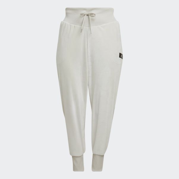 Pantalon De Jogging En Velours Confortable Adidas Holidayz En Aluminium (taille Plus)