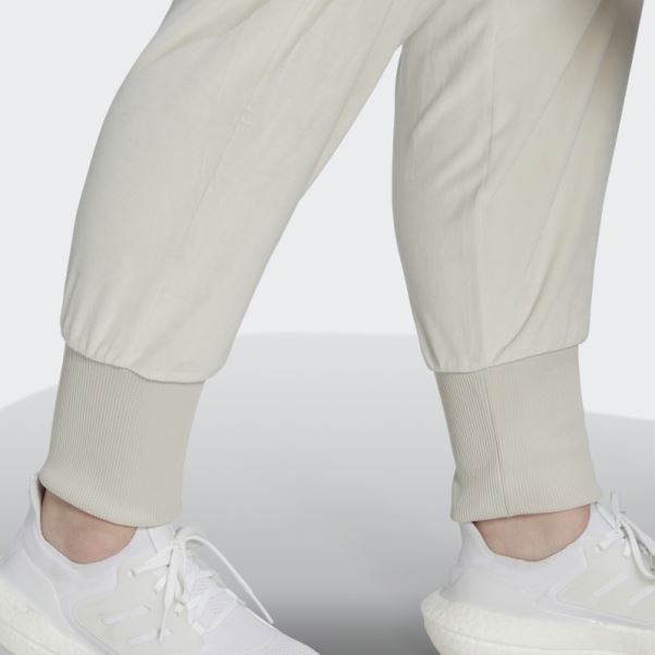 Pantalon De Jogging En Velours Confortable Adidas Holidayz En Aluminium (taille Plus)