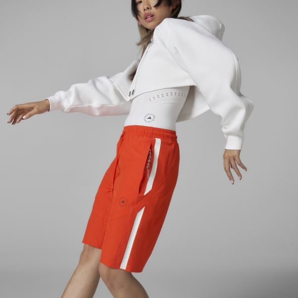 Short Tissé Adidas By Stella Mccartney Orange Mode