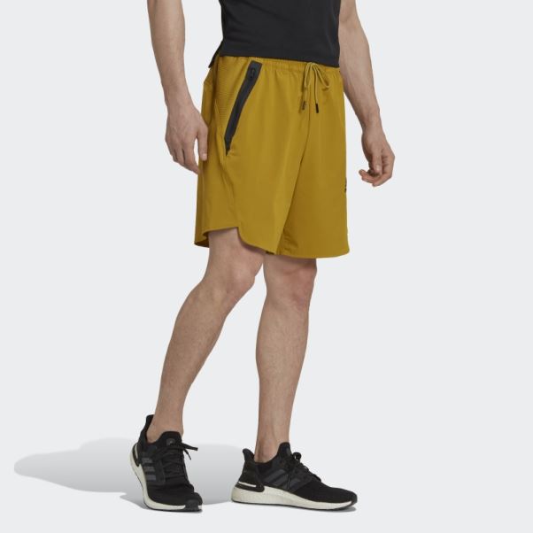 Adidas Conçu Pour Les Shorts Gameday Olive