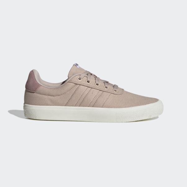 Adidas Vulc Raid3r Lifestyle Skateboarding 3-stripes Chaussures De Marque Taupe