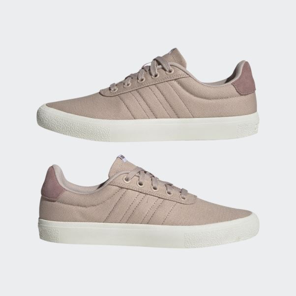 Adidas Vulc Raid3r Lifestyle Skateboarding 3-stripes Chaussures De Marque Taupe