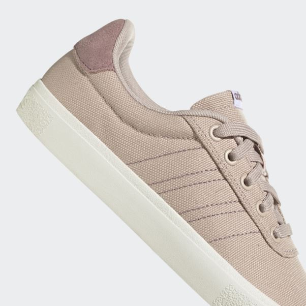Adidas Vulc Raid3r Lifestyle Skateboarding 3-stripes Chaussures De Marque Taupe