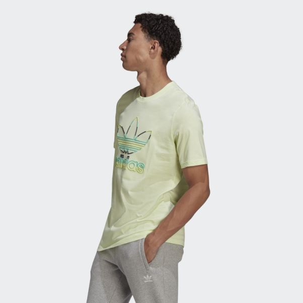 T-shirt Trèfle Citron Vert Adidas