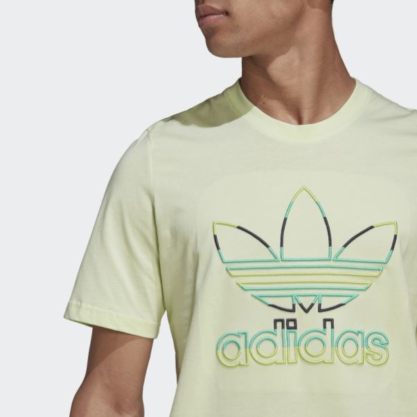 T-shirt Trèfle Citron Vert Adidas