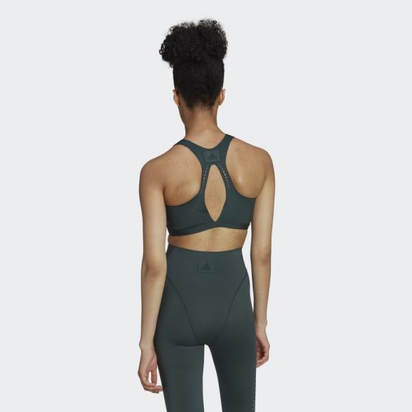 Soutien-gorge Eqt D'entraînement Vert à Maintien Moyen Adidas