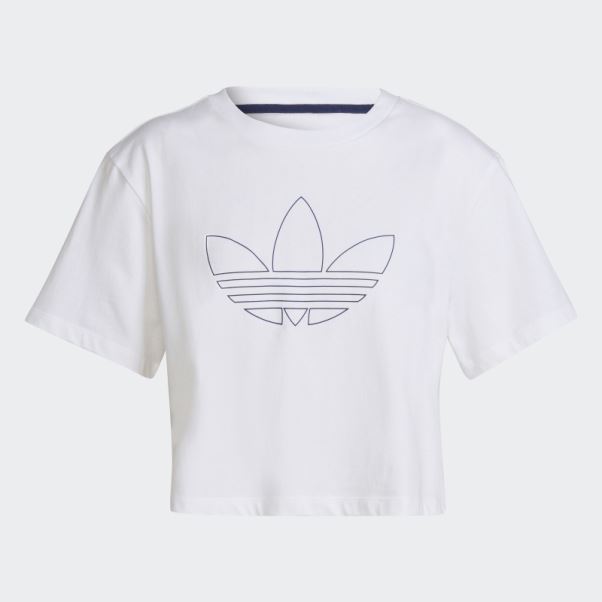 Crop Top Adidas Blanc