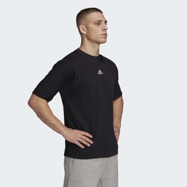 T-shirt Studio Lounge Adidas Noir