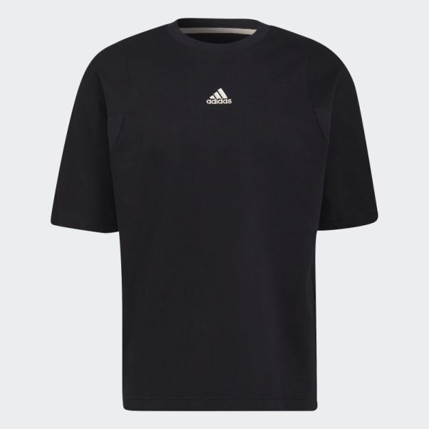 T-shirt Studio Lounge Adidas Noir