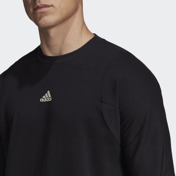 T-shirt Studio Lounge Adidas Noir