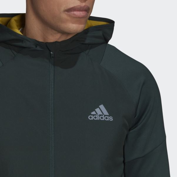 Sweat à Capuche Zippé Adidas Training Vert