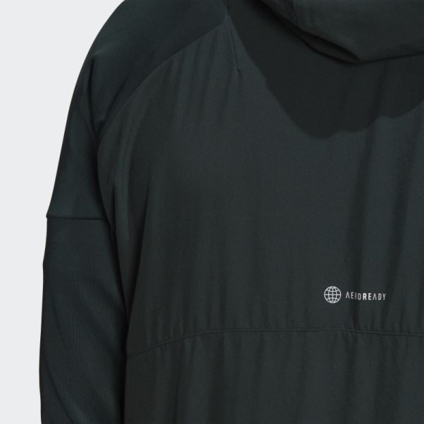 Sweat à Capuche Zippé Adidas Training Vert