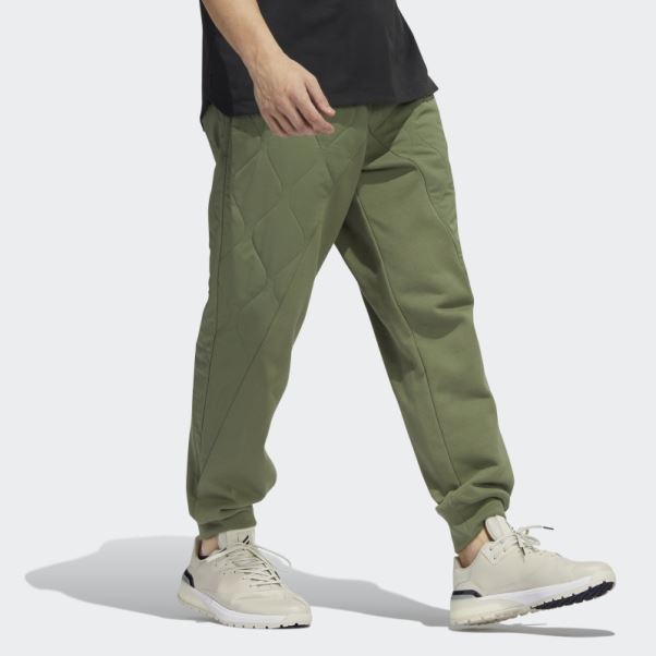 Pantalon De Golf Matelassé Adidas S10 Adicross Vert Naturel